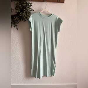 A. New. Day. t-shirt dress
